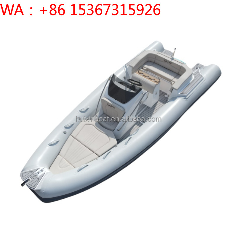 Fishing Boat Fiberglass - 5.8m RIB580 High Visibility Inflatable Fishing