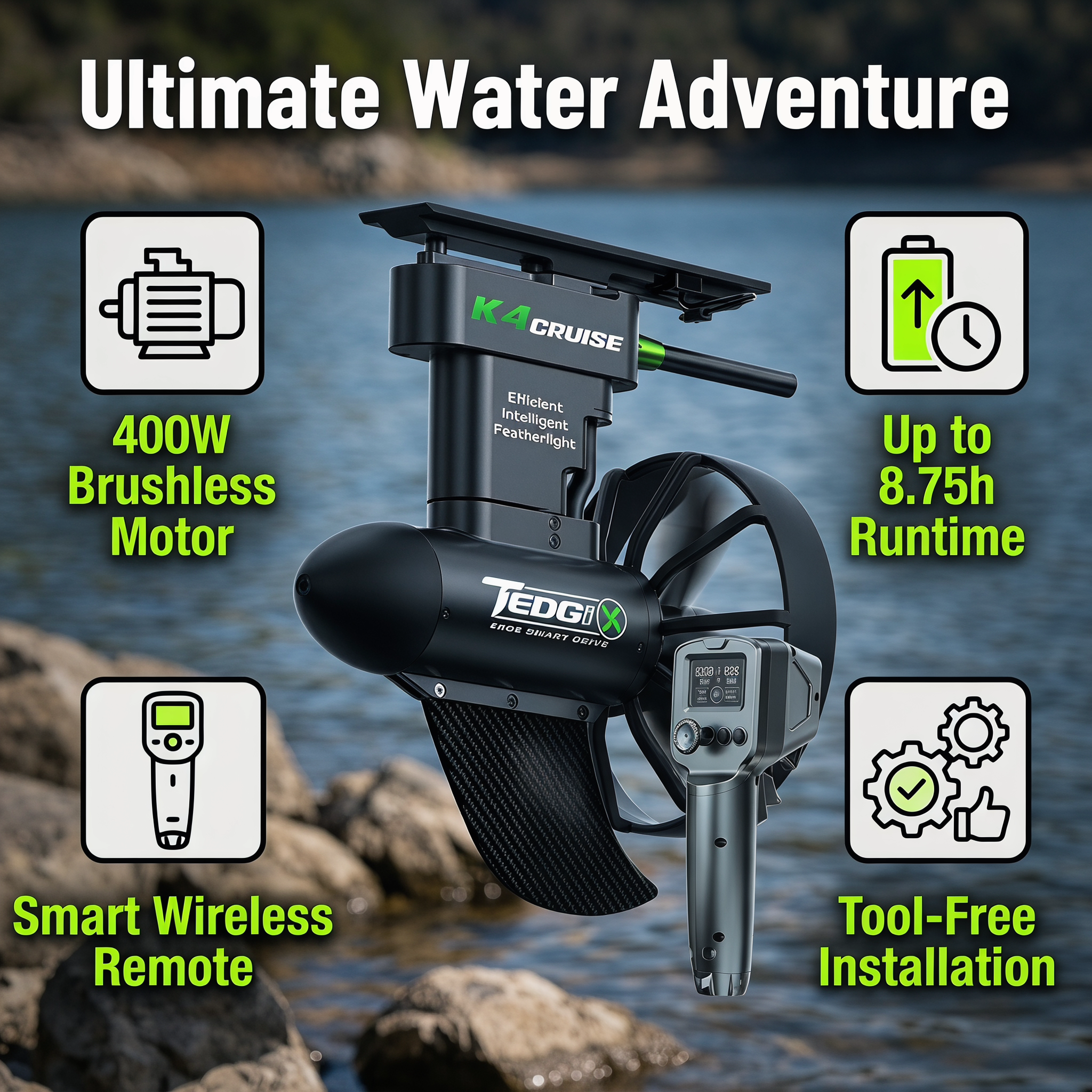 TRIMIX Smart Drive K4C SUP Kay - Fishing Boat Trolling Motor recensione e prezzo