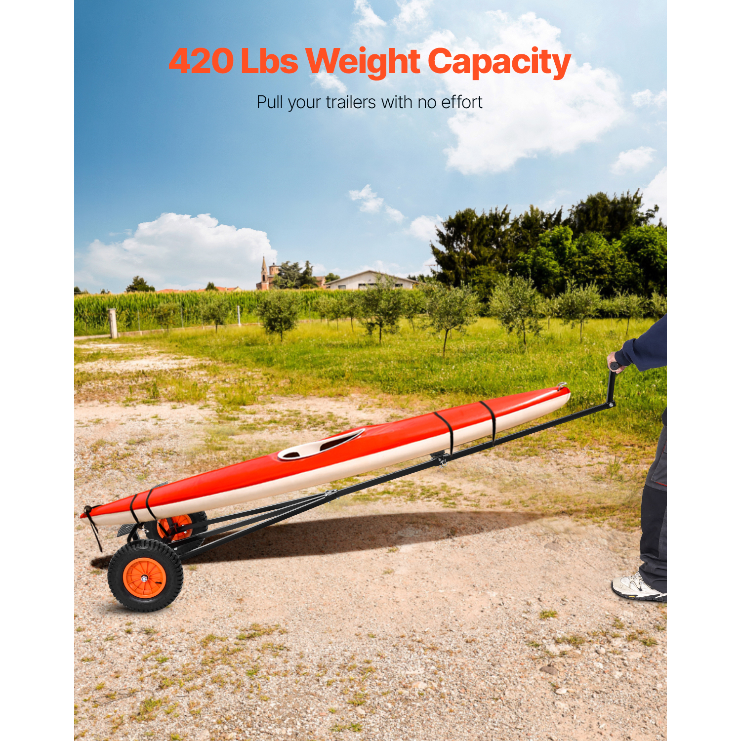 SucceBuy 420lbs Boat Trailer D - Fishing Boat Oar recensione e prezzo