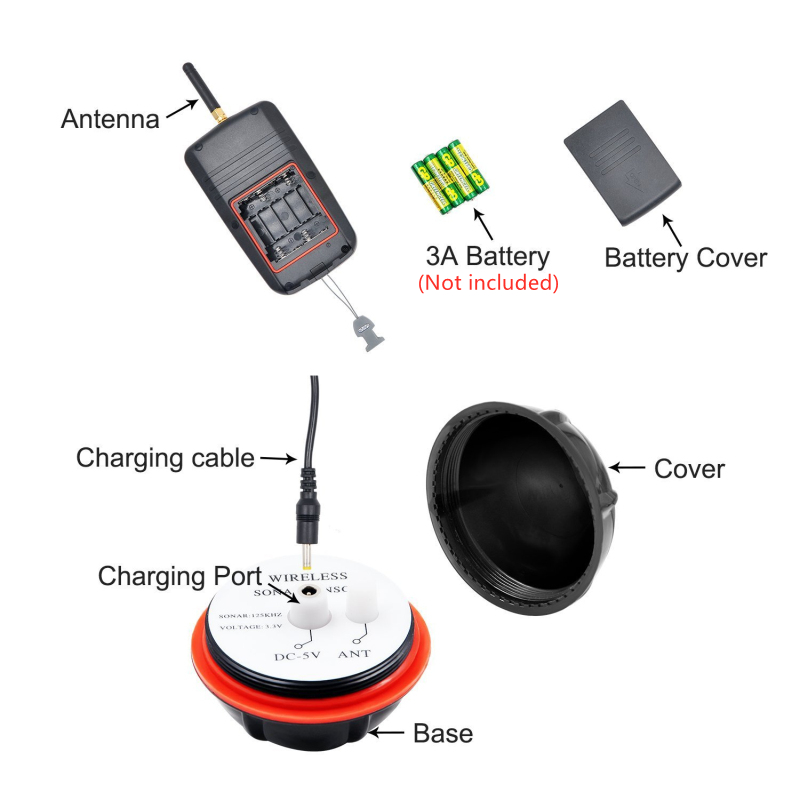 Sonar Sensor LCD Fish Finder 4 - Fishing Boat Depth Finder recensione e prezzo