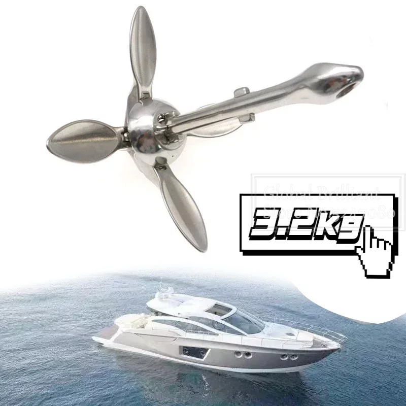 3.2KG/4KG Boat Stainless Steel - Fishing Boat Anchor recensione e prezzo