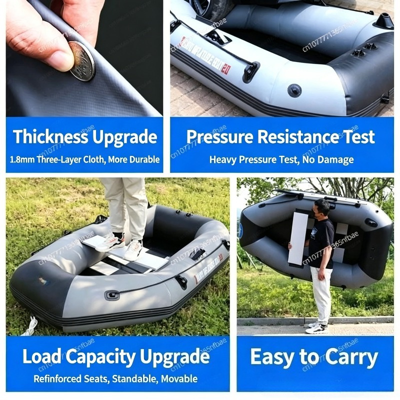 1.75m Rubber Inflatable Boat A - Fishing Boat Inflatable recensione e prezzo