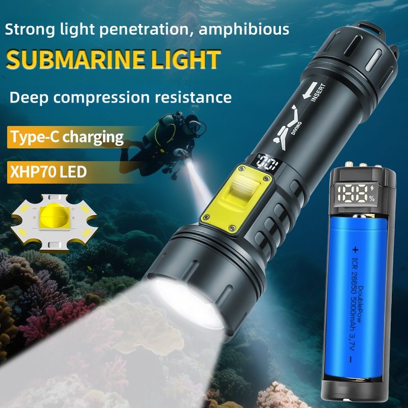 New XHP70 Diving Flashlight IP - Fishing Boat Cover recensione e prezzo