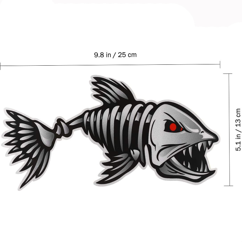 1Pair Fish Skeleton Boat Stick - Fishing Boat Anchor recensione e prezzo