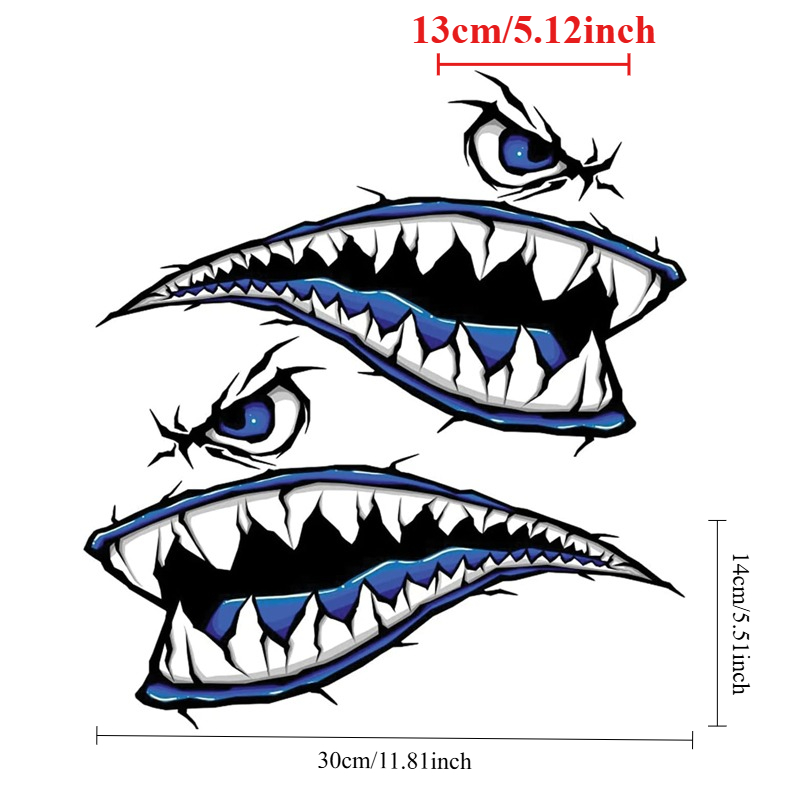 2PCS Shark Teeth Mouth Boat St - Fishing Boat Anchor recensione e prezzo