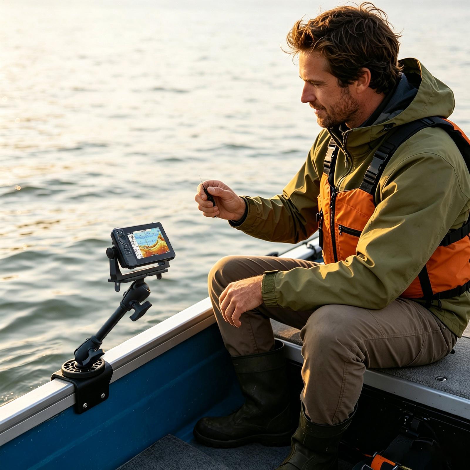 Kayak Transducer Mount 360 Deg - Fishing Boat Depth Finder recensione e prezzo