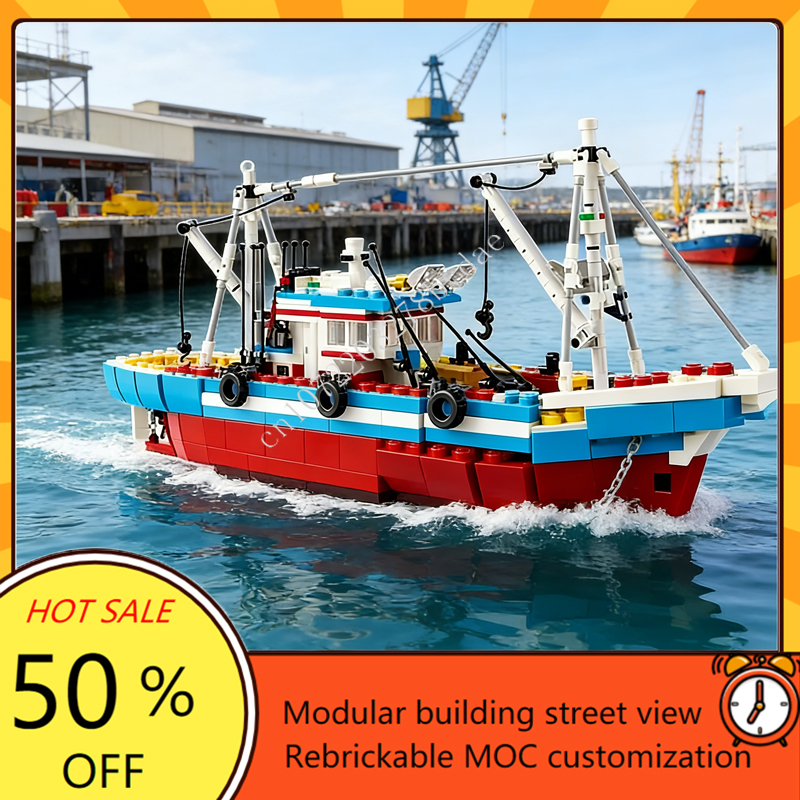 Custom 1600PCS Modular MOC-910 - Fishing Boat Trailer recensione e prezzo