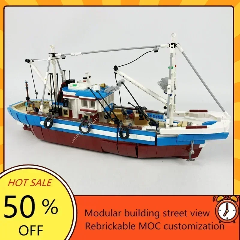 Custom 1600PCS Modular MOC-910 - Fishing Boat Trailer recensione e prezzo