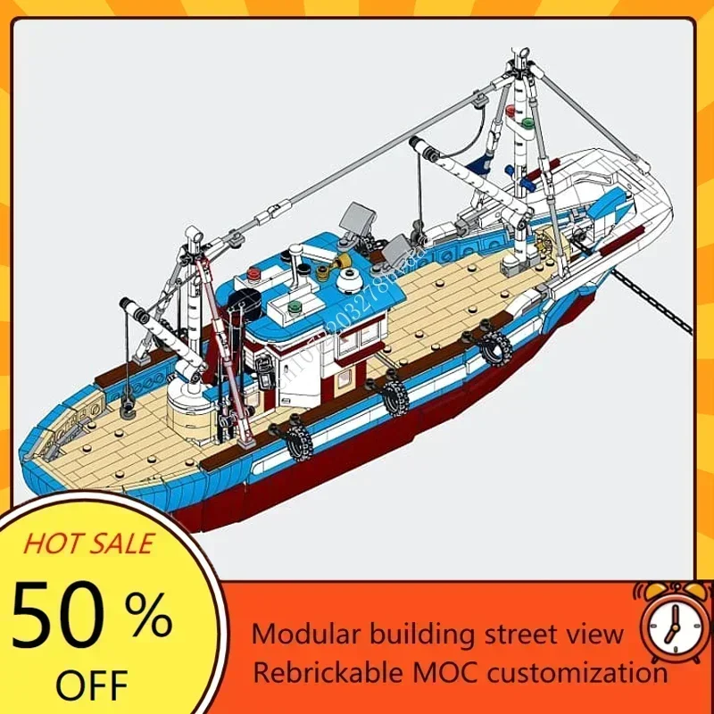 Custom 1600PCS Modular MOC-910 - Fishing Boat Trailer recensione e prezzo