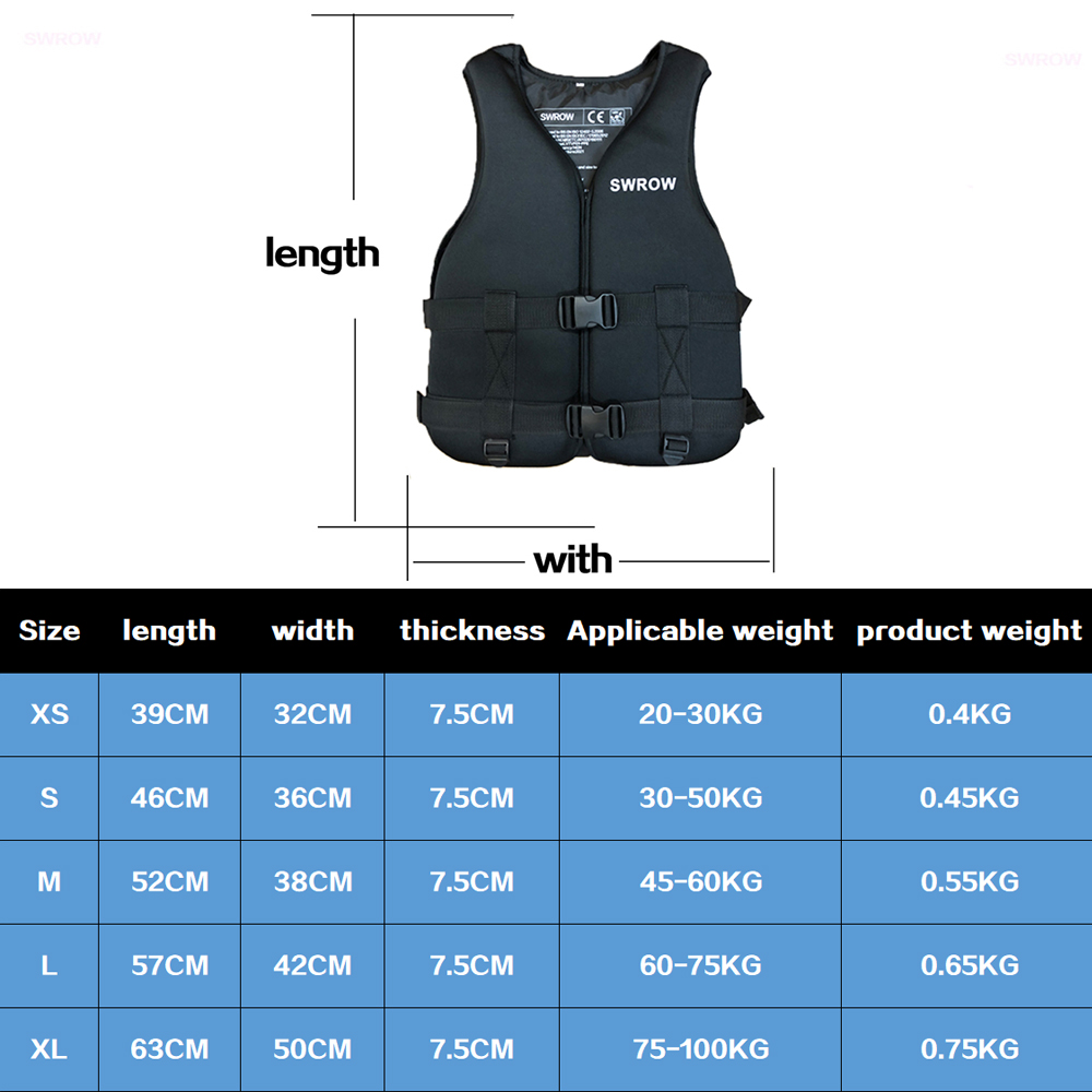 Neoprene Life Jacket Adult Kid - Fishing Boat Inflatable recensione e prezzo