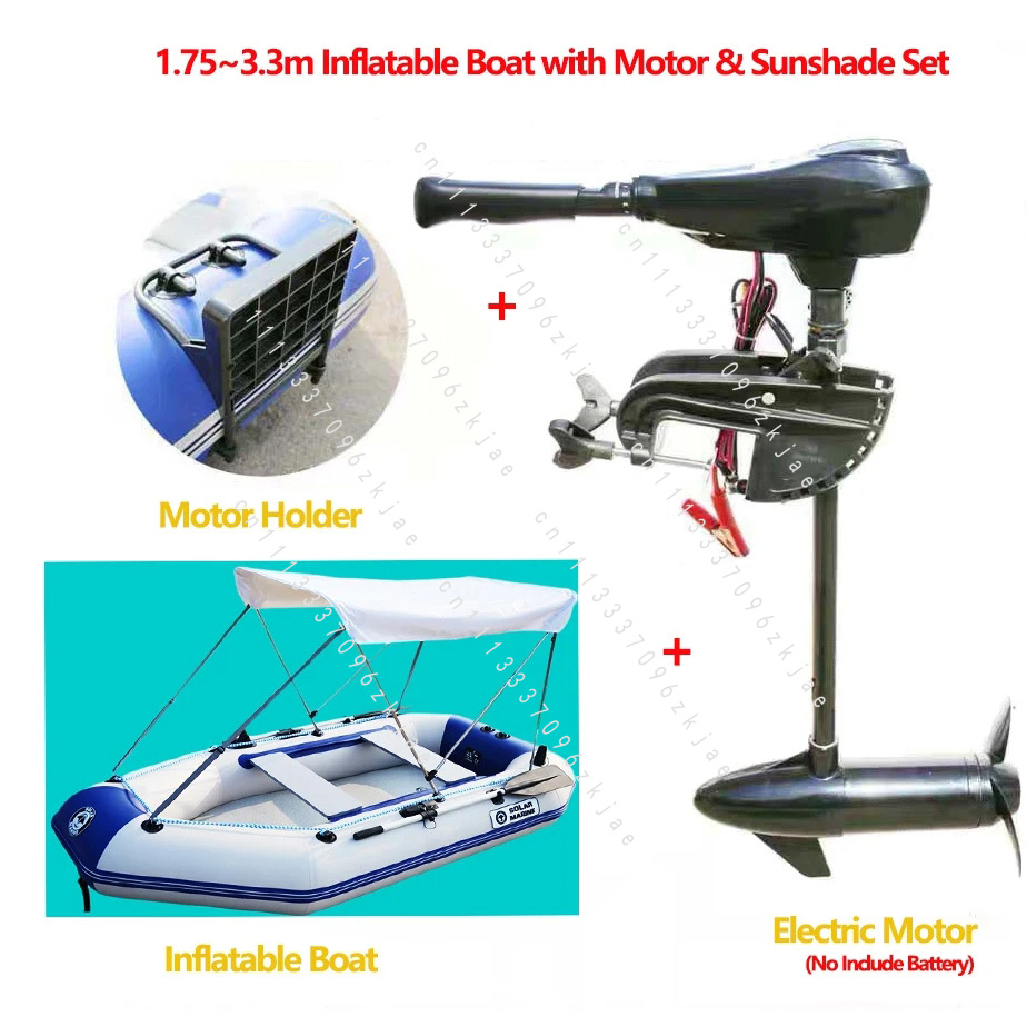 1.75~3.3m Inflatable Boat with - Fishing Boat Trailer recensione e prezzo