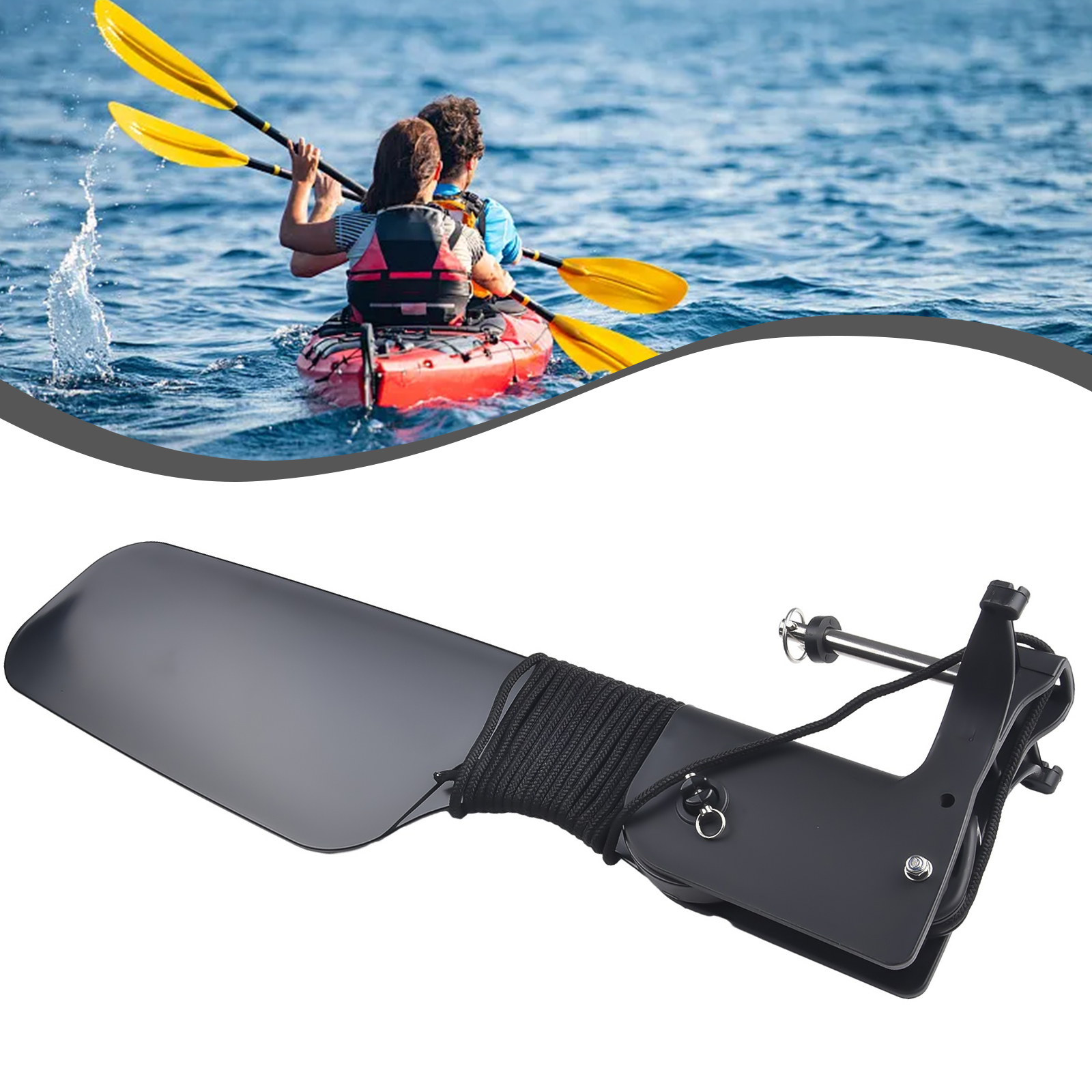 Boat Rudder for Kayak Canoe wi - Fishing Boat Steering Wheel recensione e prezzo